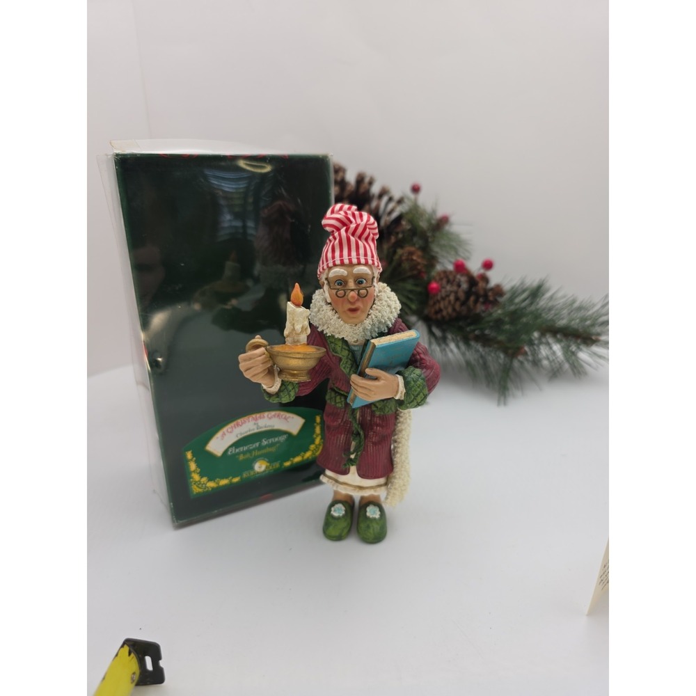 VTG Kurt Adler Ebenezer Scrooge Christmas Carol Ornament Boxed Dickens